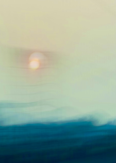 Dreamy ethereal image with soft light and blue tones - artistic abstract photography